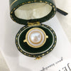 Wholesale Freshwater Pearl Ring Copper 18K Gold Fashion Women's Flat Round And Bun Round Style