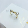 Wholesale Freshwater Pearl Ring K Gold Craft Adjustable For Women Flat Round And Bun Round Shape