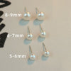Wholesale Freshwater Pearl S925 Silver Simple Style Steamed Bread Shape Earrings Set With Pearls