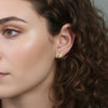Wholesale Frosted Geometric Butterfly Earrings For Women Titanium Steel 925 Silver Electroplated