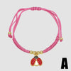 Wholesale Fruit Cherry Strawberry Insect Pendant Bracelet Copper Electroplated