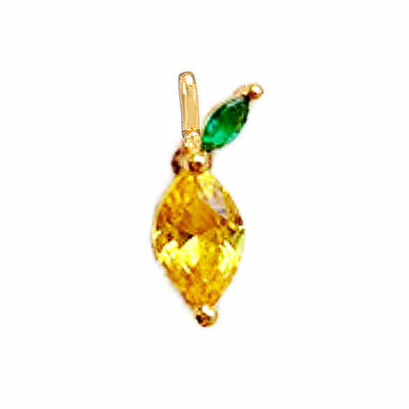 Wholesale Fruit Pendant Jewelry Copper With Zircon And Real Gold Plating For Women