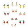 Wholesale Fruit Pendant Jewelry Copper With Zircon And Real Gold Plating For Women