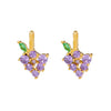 Wholesale Fruit Pendant Jewelry Copper With Zircon And Real Gold Plating For Women