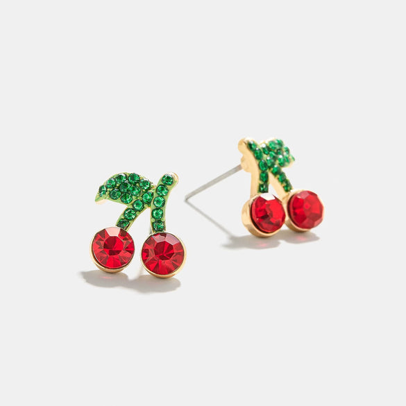Wholesale Fruit Series Geometric Copper Electroplated Unisex Earrings