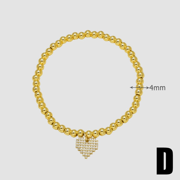 Wholesale Fruit Shape Copper Pendant Bracelet With Electroplating