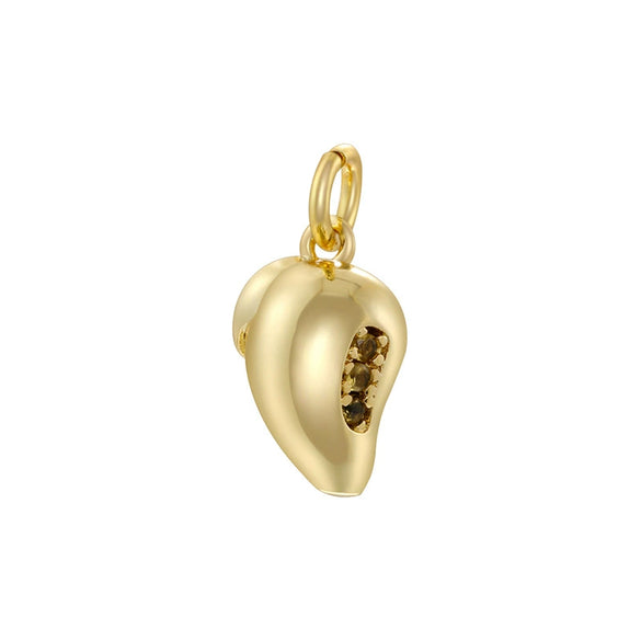Wholesale Fruit Shaped Copper And Silver Pendant With Zirconia Sweet Style
