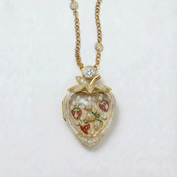 Wholesale Fruit Shaped Copper Electroplated Necklace Unisex Jewelry Accessories
