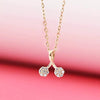 Wholesale Fruit Shaped 925 Sterling Silver Necklace With Diamond Plated Mini Pendant And Ochain For Women
