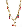 Wholesale Fruit Shaped Titanium Steel Jewelry Electroplated Pendant Collarbone Chain For Women