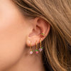 Wholesale Fruit Style Copper Earrings With Real Gold Plating For Women