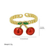 Wholesale Fruit Style Copper Ring With Electroplating For Ladies