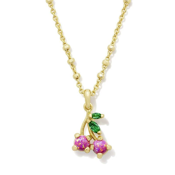 Wholesale Fruit Style Copper Zircon Necklace With Electroplating For Unisex
