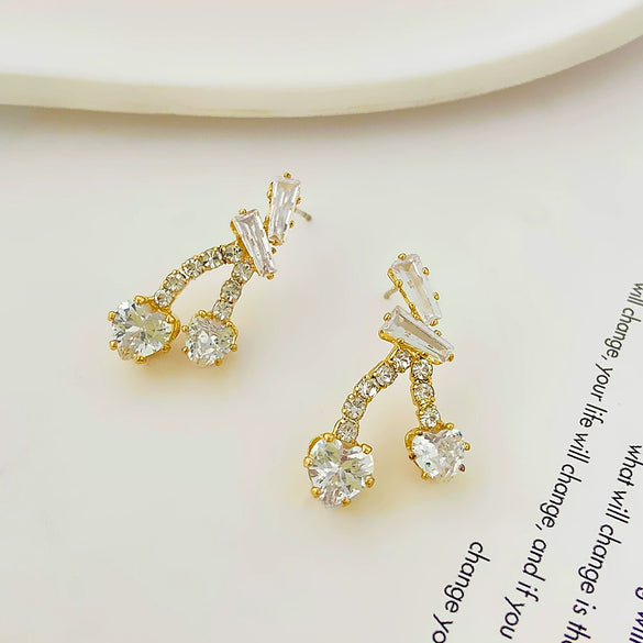 Wholesale Fruit Style Plastic And Resin Earrings For Women With Electroplating