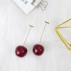 Wholesale Fruit Style Plastic And Resin Earrings For Women With Electroplating