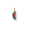 Wholesale Fruit Style Titanium Steel Alloy Gold Electroplated Watermelon Zircon Pendant Necklace For Women