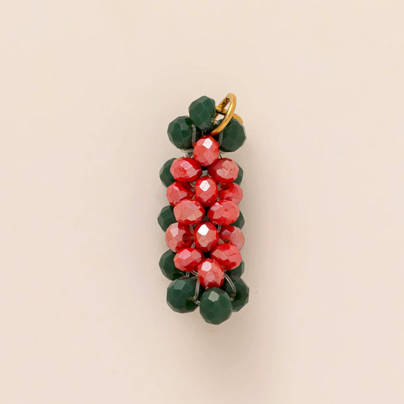 Wholesale Fruit Style Titanium Steel Alloy Gold Electroplated Watermelon Zircon Pendant Necklace For Women