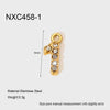 Wholesale Full Zirconia Lucky Pendant 18K Gold Plated Stainless Steel Diamond Processed Jewelry Accessory Charm