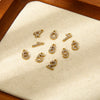 Wholesale Full Zirconia Lucky Pendant 18K Gold Plated Stainless Steel Diamond Processed Jewelry Accessory Charm