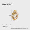 Wholesale Full Zirconia Lucky Pendant 18K Gold Plated Stainless Steel Diamond Processed Jewelry Accessory Charm