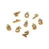 Wholesale Full Zirconia Lucky Pendant 18K Gold Plated Stainless Steel Diamond Processed Jewelry Accessory Charm
