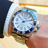 Wholesale Fully Automatic Mechanical Men's Watch With Calendar Function Stainless Steel Case And Band Mineral Reinforced Glass Mirror Round Dial Waterproof
