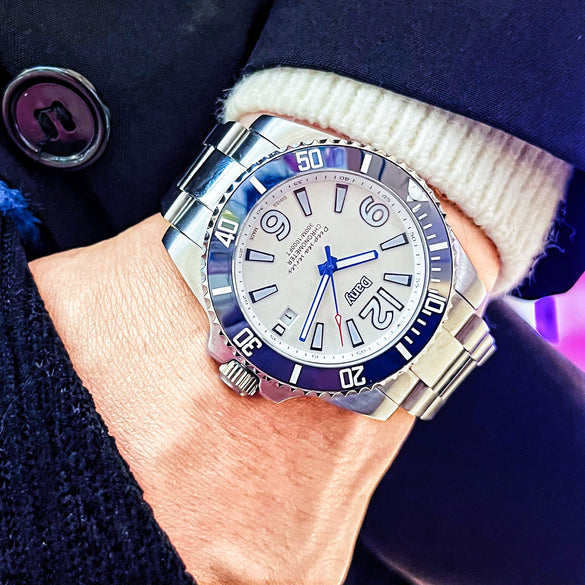 Wholesale Fully Automatic Mechanical Men's Watch With Calendar Function Stainless Steel Case And Band Mineral Reinforced Glass Mirror Round Dial Waterproof