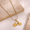 Wholesale Fun Mini Cute Retro Niche Design Elegant Stainless Steel Gold Plated Bicycle Pendant Rope Chain For Unisex