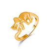 Wholesale Funny Dinosaur Open Geometric Animal Ring In Copper With Electroplating For Women And Unisex