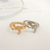 Wholesale Funny Dinosaur Open Geometric Animal Ring In Copper With Electroplating For Women And Unisex