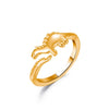 Wholesale Funny Dinosaur Open Geometric Animal Ring In Copper With Electroplating For Women And Unisex