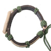 Wholesale Genuine Leather Woven Bracelet With Ceramic And Geometric Peace Symbol Handmade Jewelry