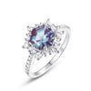Wholesale Geometric Alexandrite Ring 925 Silver For Women