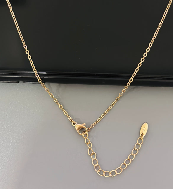 Wholesale Geometric Alloy And Stainless Steel Necklace For Women With Electroplating Single Chain Clavicle Chain Simple Style