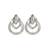 Wholesale Geometric Alloy Earrings With Circle Stitching And Knot Design For Women Electroplated