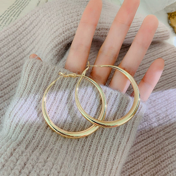 Wholesale Geometric Alloy Earrings With 925 Silver Needles And Electroplating Treatment For Women Simple Fashion Temperament