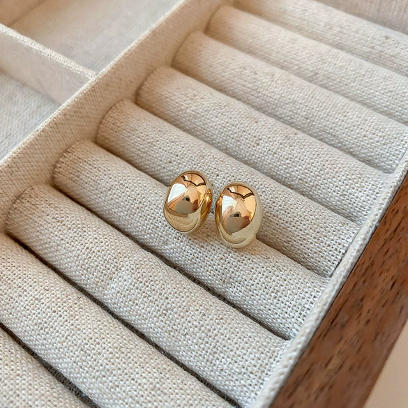 Wholesale Geometric Alloy Earrings With 925 Silver Needles And Electroplating Treatment For Women Simple Fashion Temperament