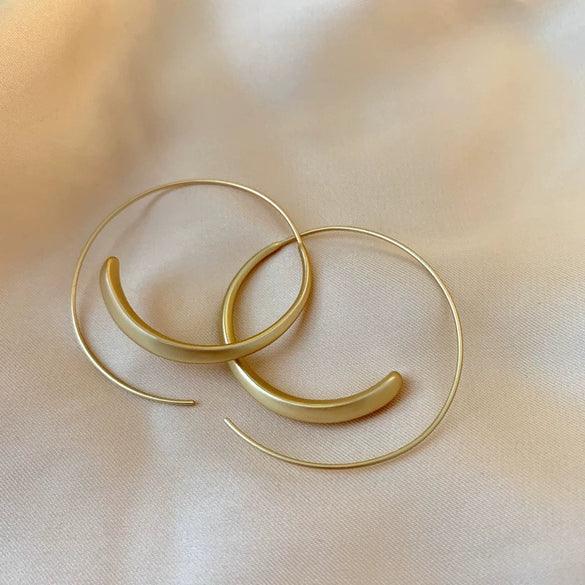 Wholesale Geometric Alloy Earrings With 925 Silver Needles And Electroplating Treatment For Women Simple Fashion Temperament