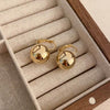 Wholesale Geometric Alloy Earrings With 925 Silver Needles And Electroplating Treatment For Women Simple Fashion Temperament
