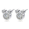 Wholesale Geometric Alloy Electroplated Lion Cartoon Asymmetric Cz Earrings For Women And Kids