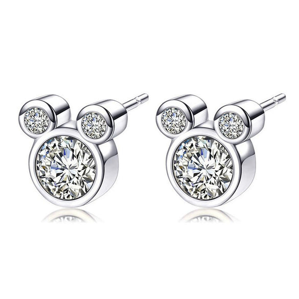 Wholesale Geometric Alloy Electroplated Lion Cartoon Asymmetric Cz Earrings For Women And Kids