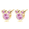 Wholesale Geometric Alloy Electroplated Lion Cartoon Asymmetric Cz Earrings For Women And Kids