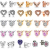 Wholesale Geometric Alloy Electroplated Lion Cartoon Asymmetric Cz Earrings For Women And Kids