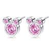 Wholesale Geometric Alloy Electroplated Lion Cartoon Asymmetric Cz Earrings For Women And Kids