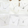 Wholesale Geometric Alloy Pendant Necklace With Snake Bone Chain For Women