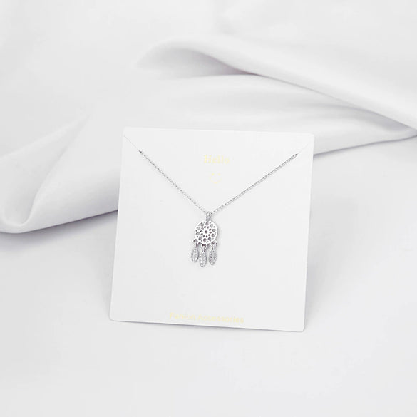 Wholesale Geometric Alloy Pendant Necklace With Snake Bone Chain For Women