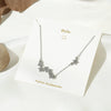 Wholesale Geometric Alloy Pendant Necklace With Snake Bone Chain For Women