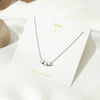 Wholesale Geometric Alloy Pendant Necklace With Snake Bone Chain For Women