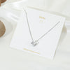 Wholesale Geometric Alloy Pendant Necklace With Snake Bone Chain For Women