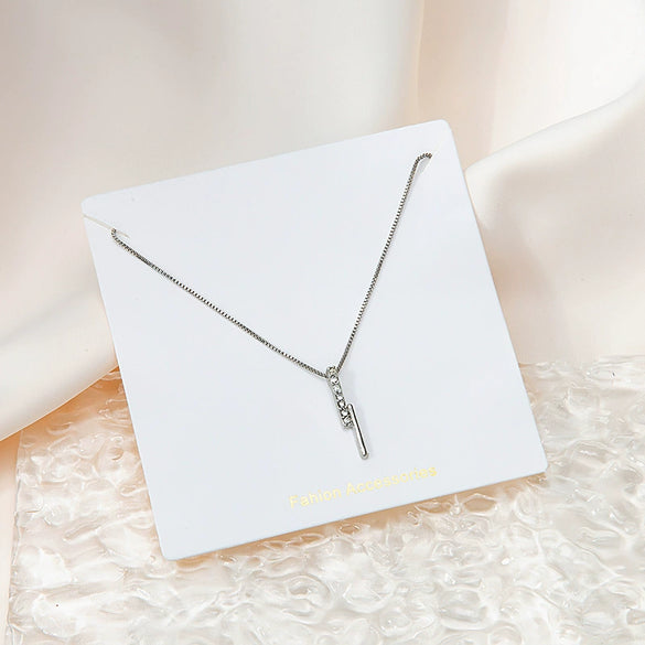 Wholesale Geometric Alloy Pendant Necklace With Snake Bone Chain For Women